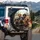 Black Tan Red Dachshunds Group Adventure Journey - Dog Lover Travel Lifestyle Gift Spare Tire Cover - 3