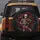 Aged Skeleton Violinist Crimson Fabric Drapes - Dramatic Travel Accessory For Cars Spare Tire Cover - 5
