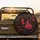 Red Butterfly Red Flower Gold Botanical Vines Smaller Butterflies - Wildlife Lover Gift Spare Tire Cover - 2