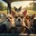 Four Chihuahua Dogs Driving Car – Road Trip Travel Essentials Gift for Dog Lovers Spare Tire Cover - 6