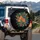 Layered Monstera Palm Split-Leaf Jungle - Adventure Travel Gift Spare Tire Cover - 3