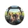 Four Chihuahua Dogs Smiling Control Panel Road Trip - Dog Lover Travel Gift Spare Tire Cover - 4