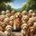 Golden Retriever Poodle Dog Gathering - Outdoor Adventure Gift for Dog Lovers Spare Tire Cover - 6
