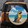 Blue Macaw Parrot Tropical Sandy Beach Ocean Waves - Wildlife Lover Vehicle Decor Gift Spare Tire Cover - 5