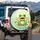 Cartoon Frog Wildlife Pond Lily Pad - Nature Lover Gift for Frog Lover Spare Tire Cover - 3
