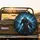 Menacing Skull Electric Blue Shards - Halloween Party Horror Fan Gift Spare Tire Cover - 2
