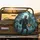 Menacing Zombie Jack-o'-Lantern Haunted Castle Moonlit Sky - Halloween Party Horror Gift Spare Tire Cover - 2