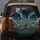 Grinning Skeletons Vintage Convertible Car - Halloween Road Trip Decoration Spare Tire Cover - 5
