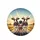 Holstein Cows Red Sunglasses Calf - Farmhouse Home Decor Gift for Cow Lover Spare Tire Cover - 4
