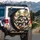 Tuxedo Cats Plush Setting Suburban Street - Home Decor Gift for Cat Lovers Spare Tire Cover - 3