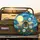 Bumblebee Daisy Flowers Green Foliage Yellow Moon Purple Planet Swirling Night Sky - Wildlife Lover Gift Spare Tire Cover - 2