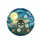 Bumblebee Daisy Flowers Green Foliage Yellow Moon Purple Planet Swirling Night Sky - Wildlife Lover Gift Spare Tire Cover - 4