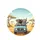 Cartoon Elephants Safari Vehicle Savanna - Wildlife Lover Adventure Gift Spare Tire Cover - 4