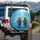 River Otters Crystal Clear Water - Wildlife Lover Gift Spare Tire Cover - 3