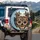Smiling German Shepherds Car Interior Scene - Dog Lover Adventure Gift Spare Tire Cover - 3