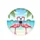 Pink Flamingos Heart Tropical Beach - Tropical Vacation Gift for Wildlife Lover Spare Tire Cover - 4