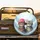 Tabby Cats Pink Beanie Blue Collar Round Glasses Frosty Snowy Landscape - Cat Lover Gift Spare Tire Cover - 2