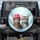 Tabby Cats Pink Beanie Blue Collar Round Glasses Frosty Snowy Landscape - Cat Lover Gift Spare Tire Cover - 1