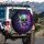 Cosmic Neon Skull - Outdoor Lifestyle Accessory Gift Spare Tire Cover - 3