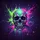Cosmic Neon Skull - Outdoor Lifestyle Accessory Gift Spare Tire Cover - 6