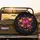 Deep Black Pink Yellow Hearts Swirls - Love Lifestyle Gift Spare Tire Cover - 2