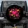Deep Black Pink Yellow Hearts Swirls - Love Lifestyle Gift Spare Tire Cover - 1