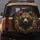 Grizzly Bear Golden Filigree Red Teal Blooms - Wildlife Lover Gift Spare Tire Cover - 5