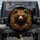 Grizzly Bear Golden Filigree Red Teal Blooms - Wildlife Lover Gift Spare Tire Cover - 1