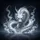 Majestic White Eastern Dragon Dark Water Ethereal Mist Celestial Sky - Fantasy Lover Gift Spare Tire Cover - 6