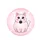 Plump Pink Cartoon Cat Stars Pink Field - Kids Room Decor Cat Lover Gift Spare Tire Cover - 4