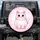 Plump Pink Cartoon Cat Stars Pink Field - Kids Room Decor Cat Lover Gift Spare Tire Cover - 1