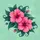 Pink Hibiscus Flowers Lush Teal Greenery - Tropical Decor Gift for Botanical Lover Spare Tire Cover - 6