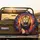 Roaring Lion Golden Mane Tumultuous Brushstrokes - Wildlife Lover Gift Spare Tire Cover - 2