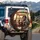 Dachshunds Driving Desert Road Trip - Dog Lover Gift for Adventure Travel Spare Tire Cover - 3