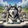 Playful Siberian Huskies Mountain Road Trip - Dog Lover Adventure Gift Spare Tire Cover - 6