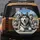 Playful Siberian Huskies Mountain Road Trip - Dog Lover Adventure Gift Spare Tire Cover - 5