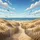 Coastal Golden Dunes Winding Path Seagulls Ocean - Coastal Living Travel Essentials Spare Tire Cover - 6