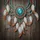Bohemian Beaded Ornament Turquoise Feather - Boho Lifestyle Gift Spare Tire Cover - 6