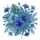 Blue Hibiscus Tropical Leaves Botanical - Home Decor Gift for Garden Lover Spare Tire Cover - 6