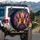 Roosters in Sunglasses Cosmic Nebula - Home Decor Gift for Rooster Lover Spare Tire Cover - 3