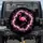 Pink Flamingo Glitter Bokeh Light Trails Black Background - Everyday Wildlife Lover Gift Spare Tire Cover - 1