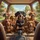 Seven Dachshunds Steering Car Interior Panoramic Road Trip - Travel Essentials Spare Tire Cover - 6