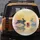 Running Rabbit Sitting Rabbit Red Apple Shimmering Reflections - Nature Lover Gift Spare Tire Cover - 5
