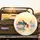 Running Rabbit Sitting Rabbit Red Apple Shimmering Reflections - Nature Lover Gift Spare Tire Cover - 2