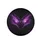 Beast Eyes Neon Purple Pink Glow Elaborate Tendrils Black Abyss - Fantasy Lover Gift Spare Tire Cover - 4