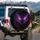 Beast Eyes Neon Purple Pink Glow Elaborate Tendrils Black Abyss - Fantasy Lover Gift Spare Tire Cover - 3