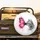 Gray Tabby Cat Pink Butterfly Hot Pink Splatters Organic Patterns - Wildlife Lover Gift Spare Tire Cover - 2