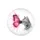 Gray Tabby Cat Pink Butterfly Hot Pink Splatters Organic Patterns - Wildlife Lover Gift Spare Tire Cover - 4