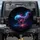 Spectral Wolf Cosmic Energy Trails - Mystic Wildlife Lover Gift for Wolf Fans Spare Tire Cover - 1