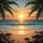 Tropical Beach Sunset Golden Ocean Horizon - Travel Essentials Road Trip Spare Tire Cover - 6